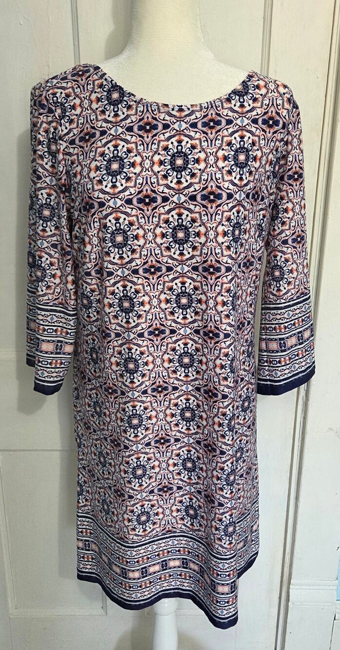 AB STUDIO Silky Feel Knee Length Sheath Dress Size XL